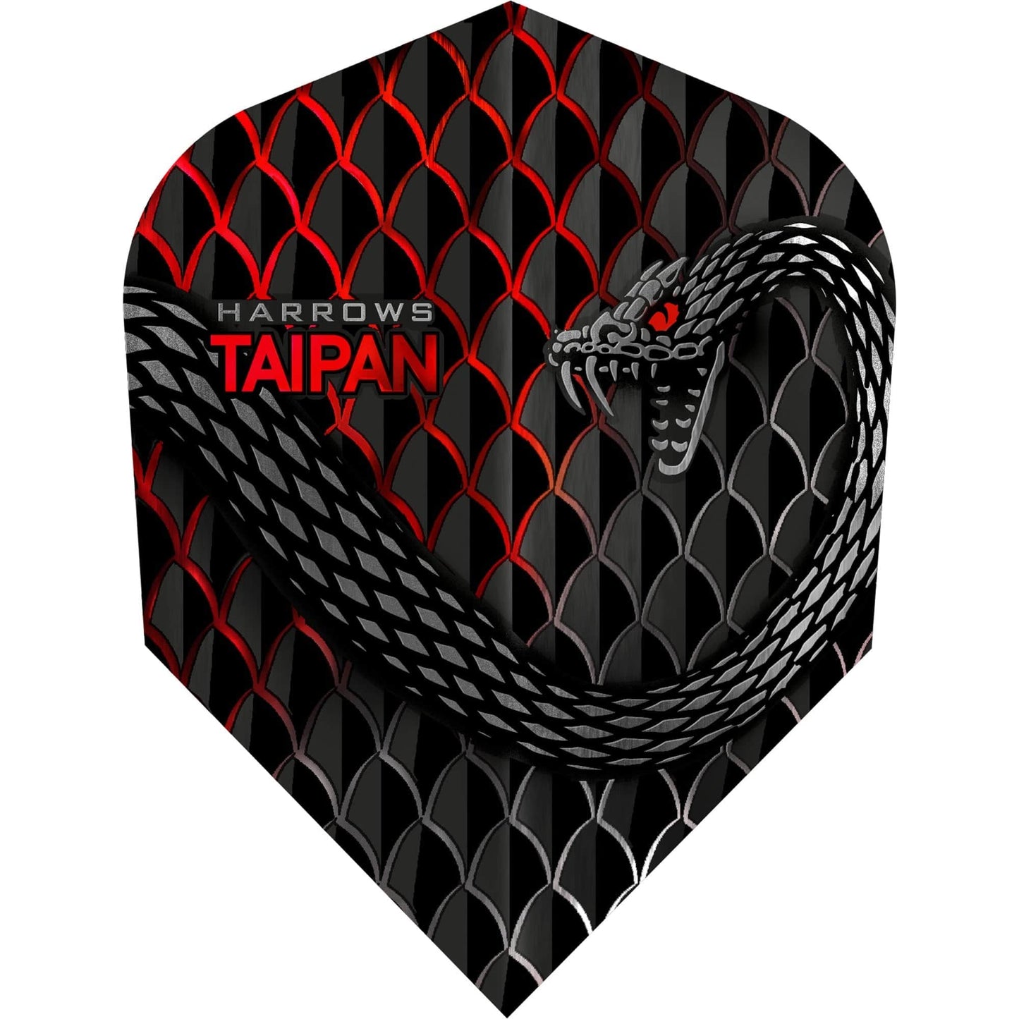 Harrows Taipan Dart Flights - No6 - Std Red