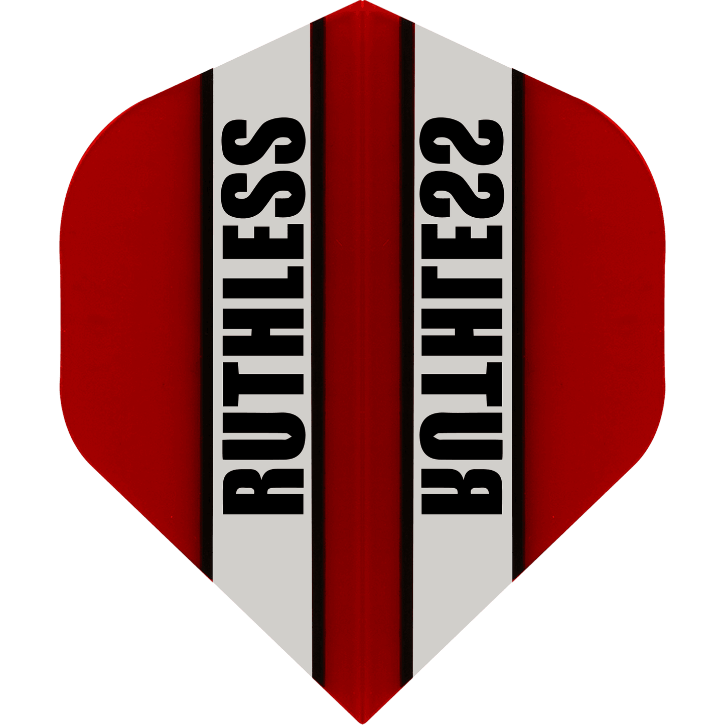 Ruthless - Clear Panel - Dart Flights - 100 Micron - No2 - Std Red