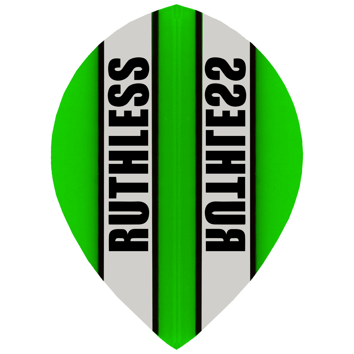 Ruthless - Clear Panel - Dart Flights - 100 Micron - Pear Green