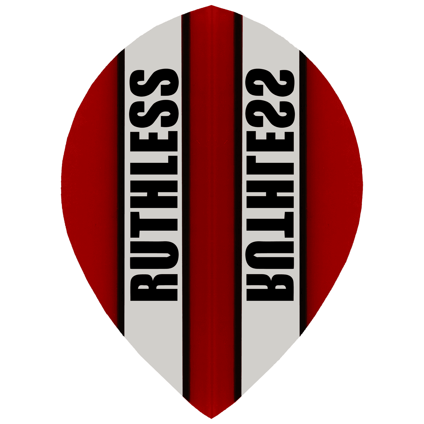 Ruthless - Clear Panel - Dart Flights - 100 Micron - Pear Red