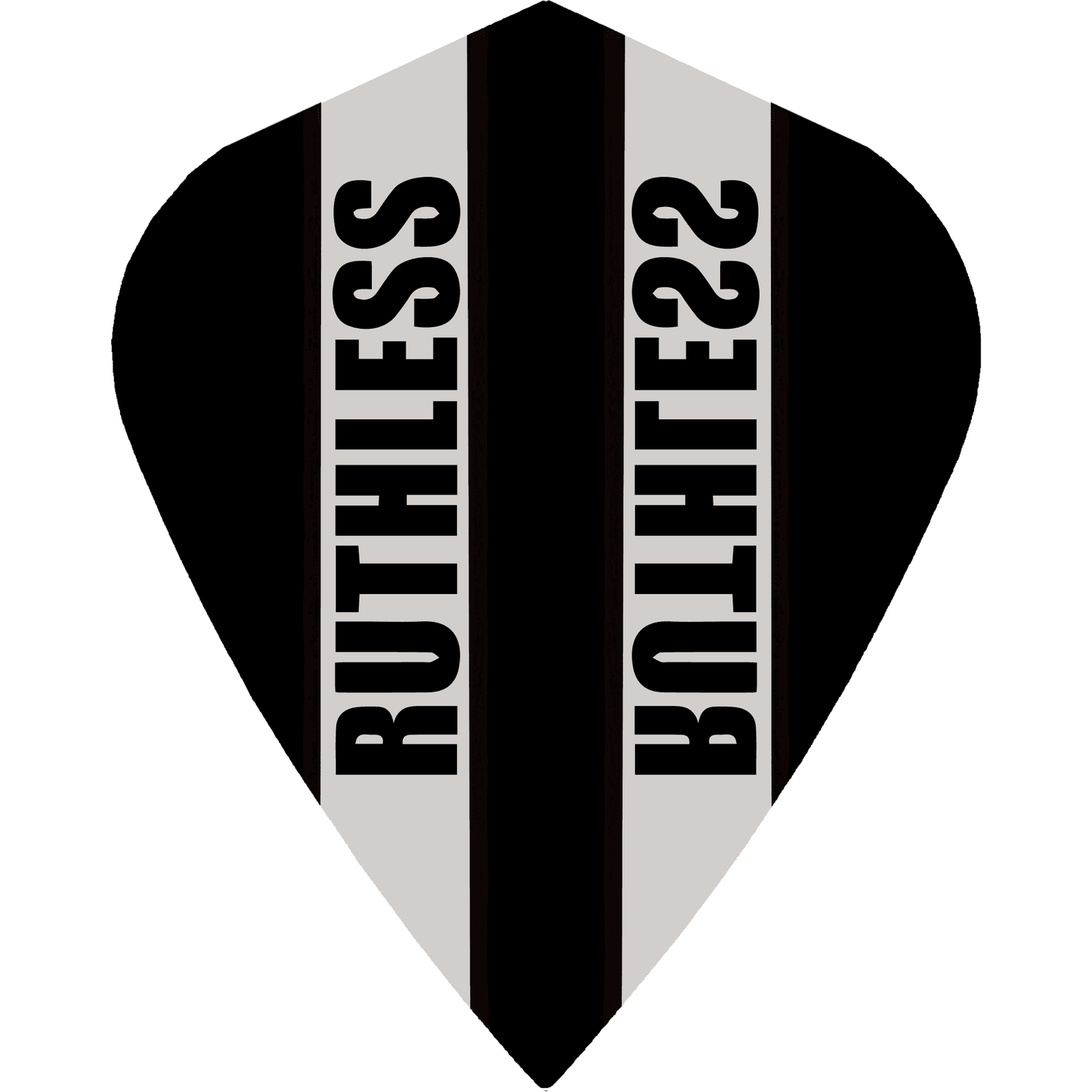 Ruthless - Clear Panel - Dart Flights - 100 Micron - Kite Black
