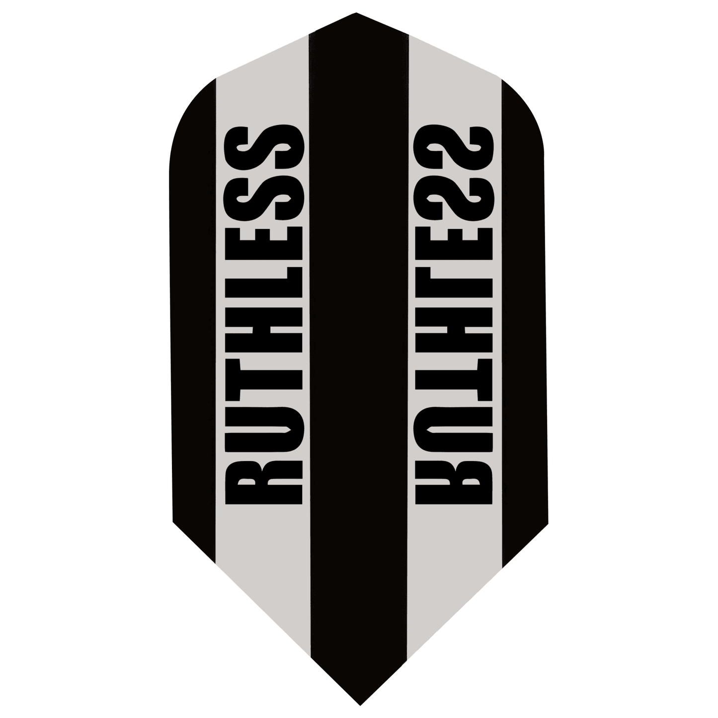 Ruthless - Clear Panel - Dart Flights - 100 Micron - Slim Black