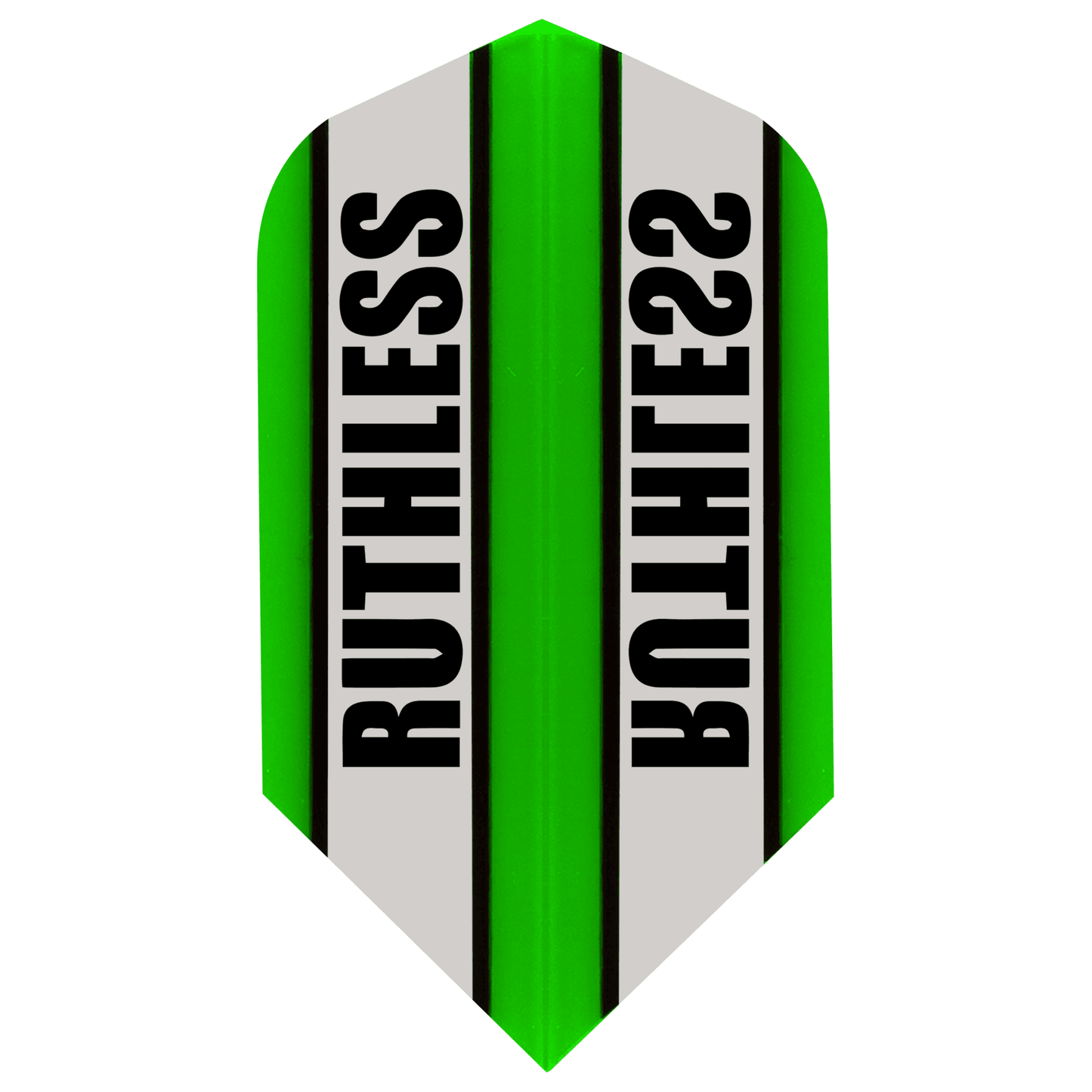 Ruthless - Clear Panel - Dart Flights - 100 Micron - Slim Green