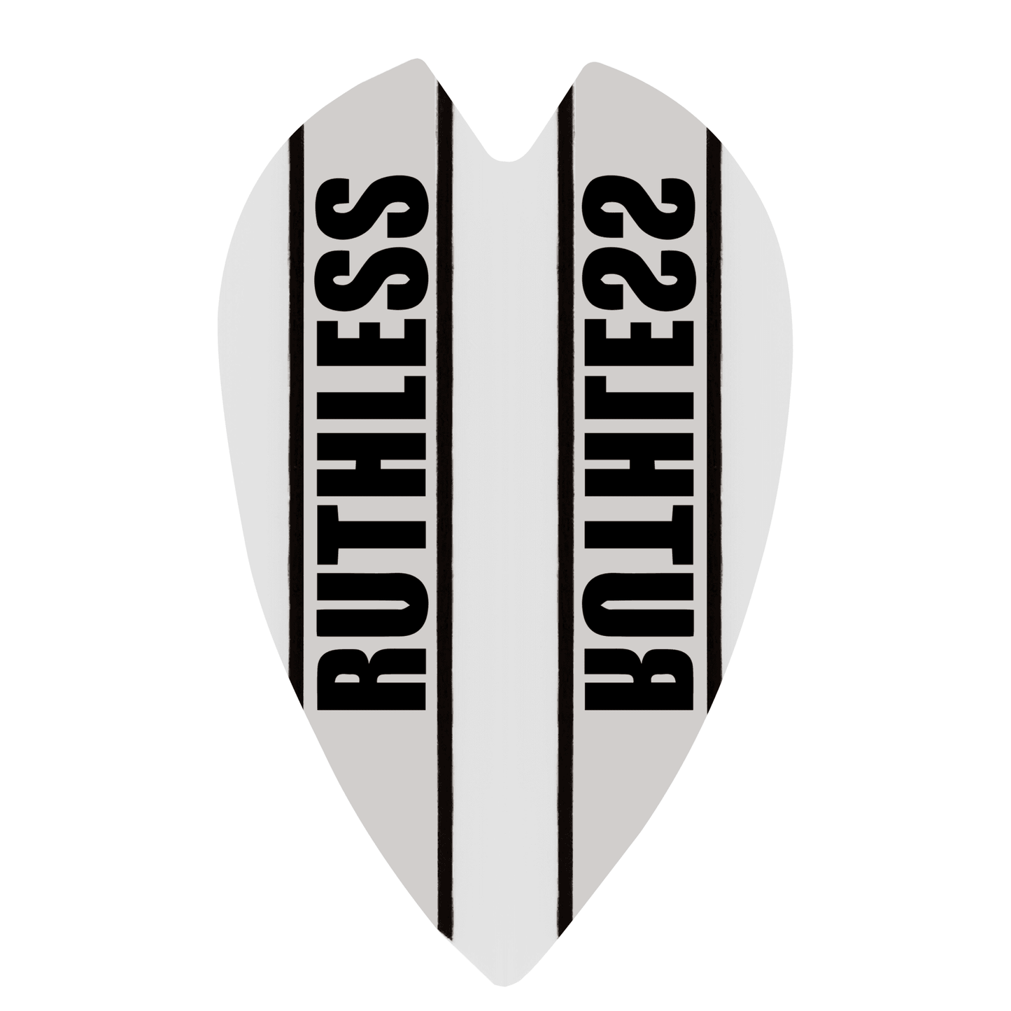 Ruthless - Clear Panel - Dart Flights - 100 Micron - Retro White