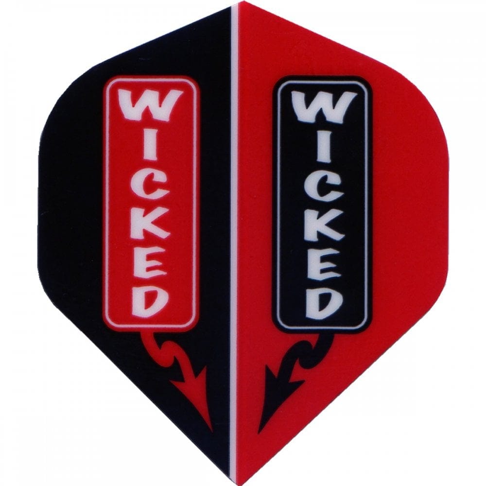 Ruthless - Wicked - Dart Flights - 100 Micron - No2 - Std Red