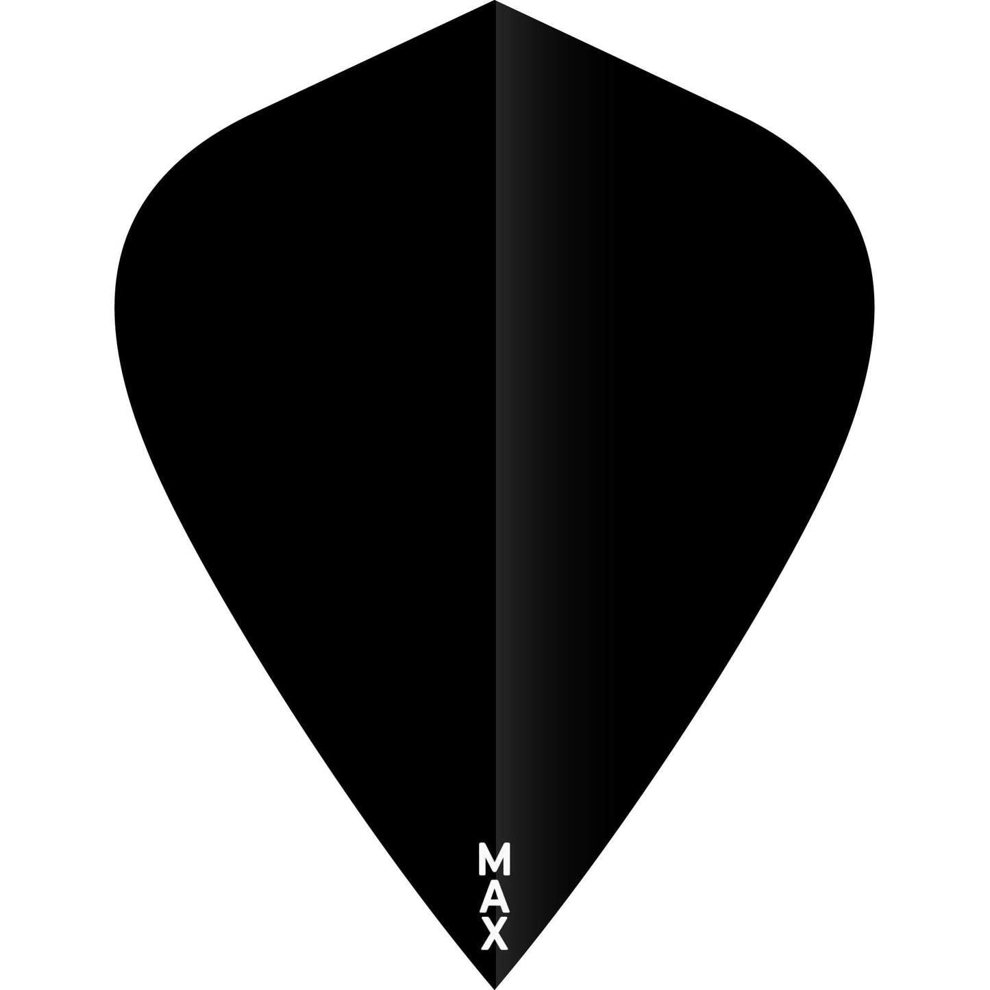 McCoy Power Max Dart Flights - 150 Micron - Kite - Solid Black