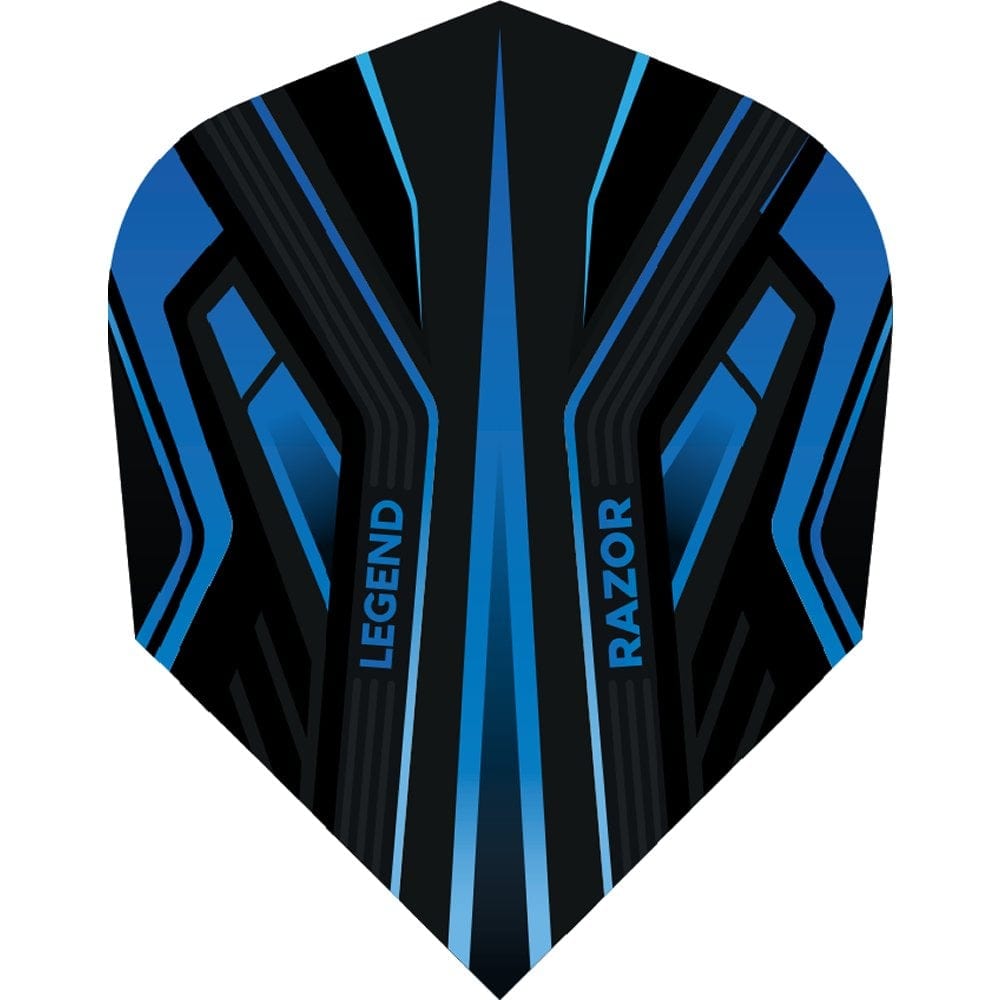Legend Razor Dart Flights - 100 Micron - No2 - Std Aqua Blue