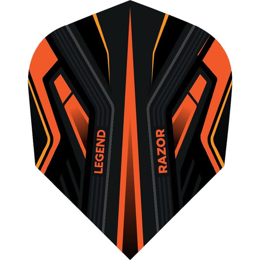 Legend Razor Dart Flights - 100 Micron - No2 - Std Orange