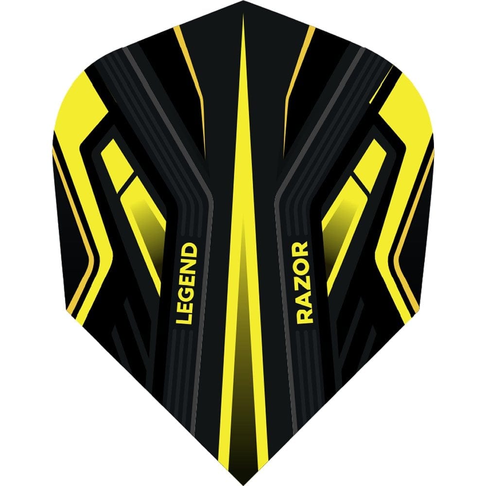 Legend Razor Dart Flights - 100 Micron - No2 - Std Yellow