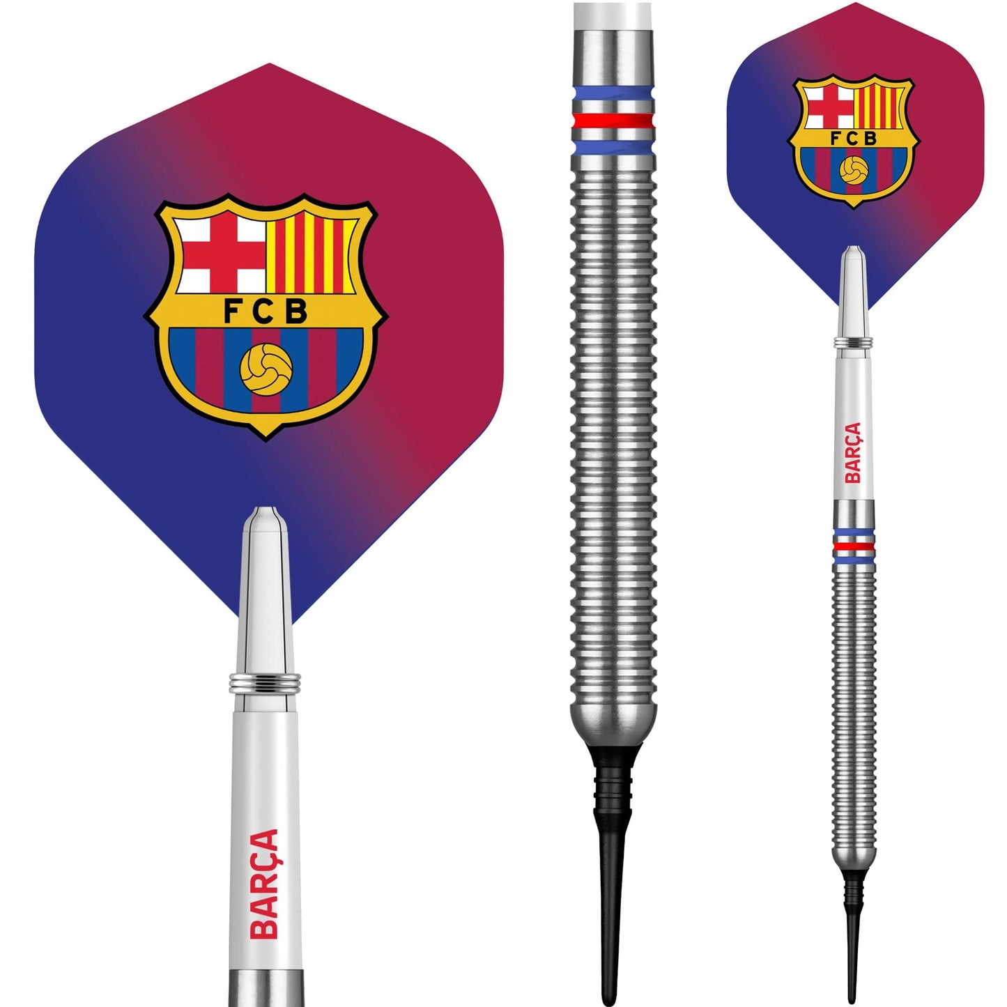 FC Barcelona - Official Licensed BARÇA - Soft Tip Darts - Tungsten - BARÇA - 18g 18g