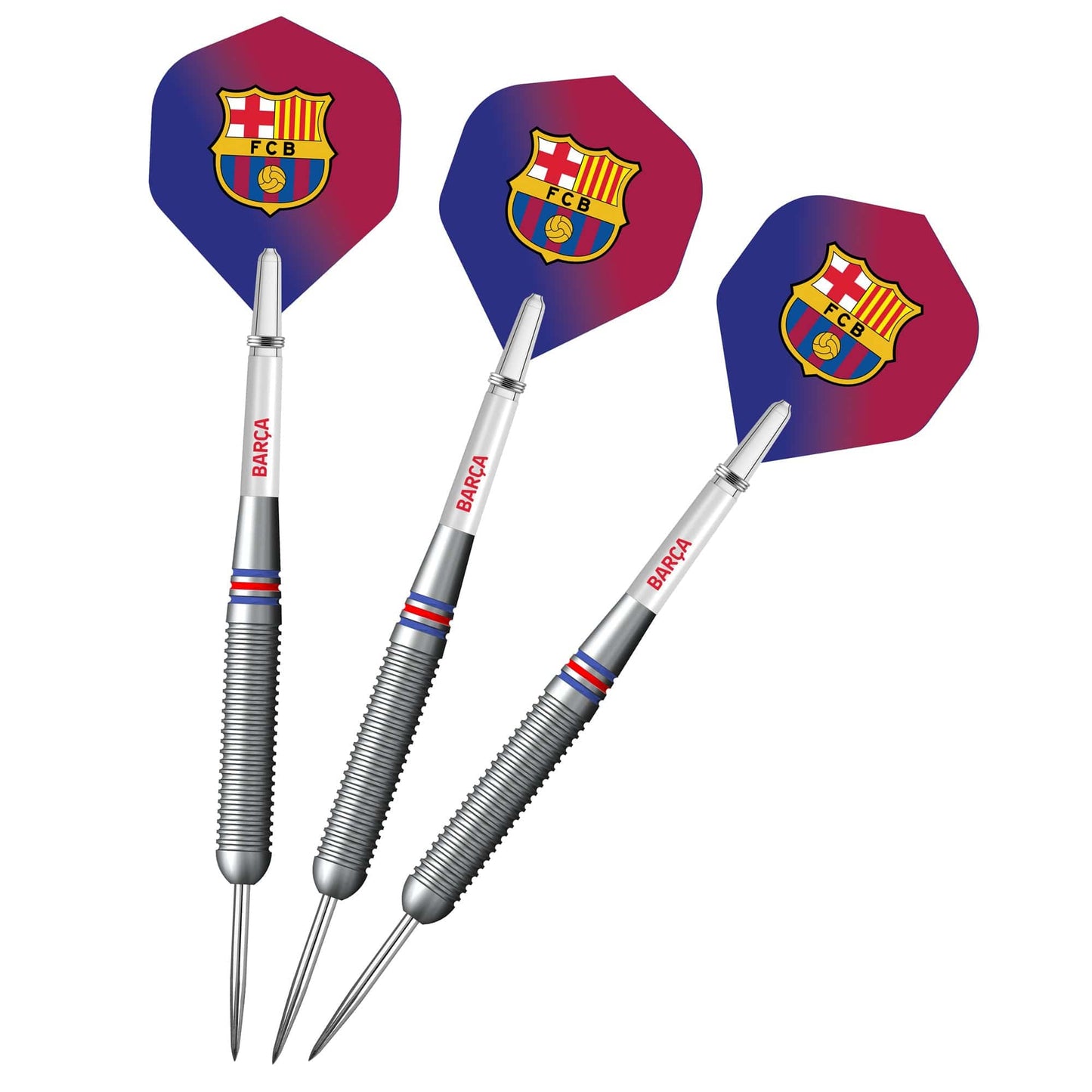 FC Barcelona - Official Licensed BARÇA - Steel Tip Darts - Brass - BARÇA - 22g 22g
