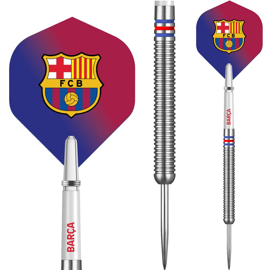 FC Barcelona - Official Licensed BARÇA - Steel Tip Darts - Tungsten - BARÇA - 24g 24g