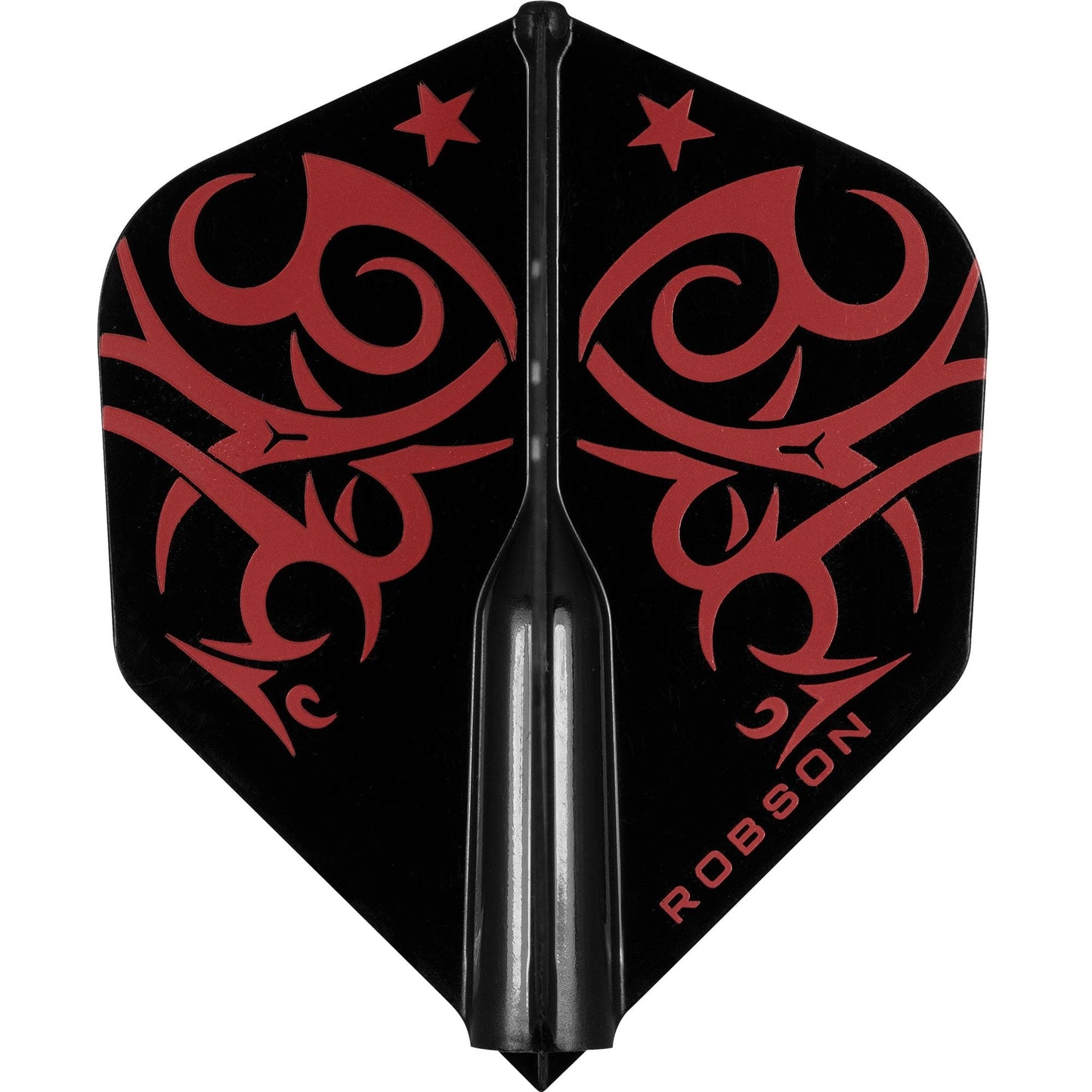 Robson Plus Dart Flights - for all shafts - Std No2 - Tribe Red