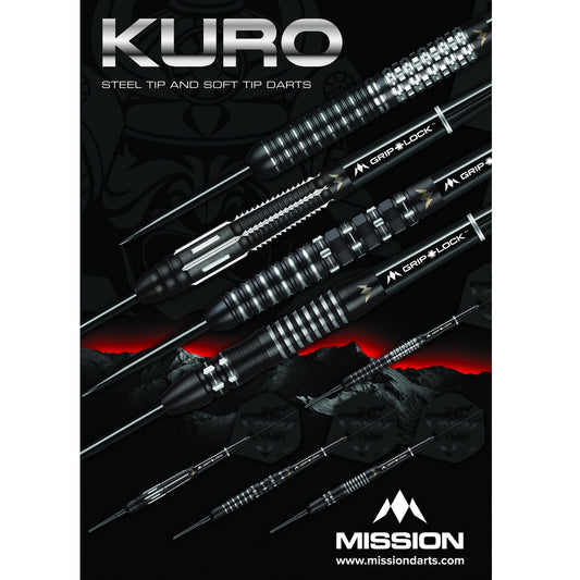 Mission Darts - Poster - A3 - 420mm x 297mm - Kuro