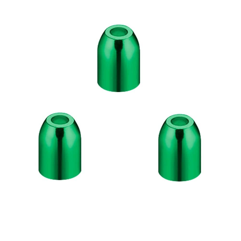 L-Style - Premium Metal Champagne Rings - Pack 3 Green