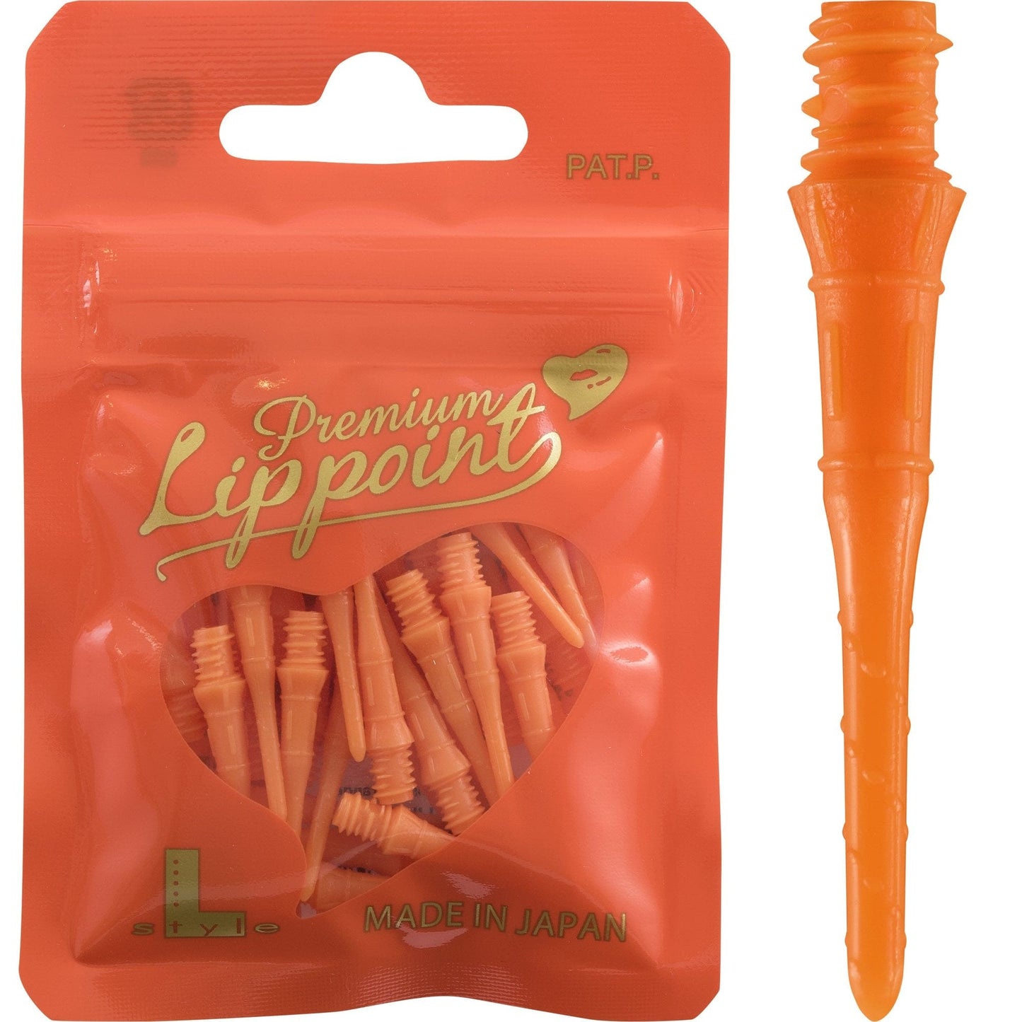 L-Style Premium LipPoint - Spare Tips - Lip Points - 2ba - Pack 30 Orange