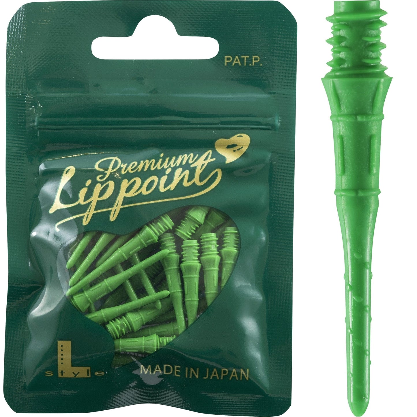 L-Style Premium LipPoint - Spare Tips - Lip Points - 2ba - Pack 30 Green
