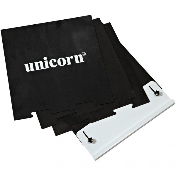 Unicorn Dart Mat - Lightweight And Portable - Raised Oche - Black