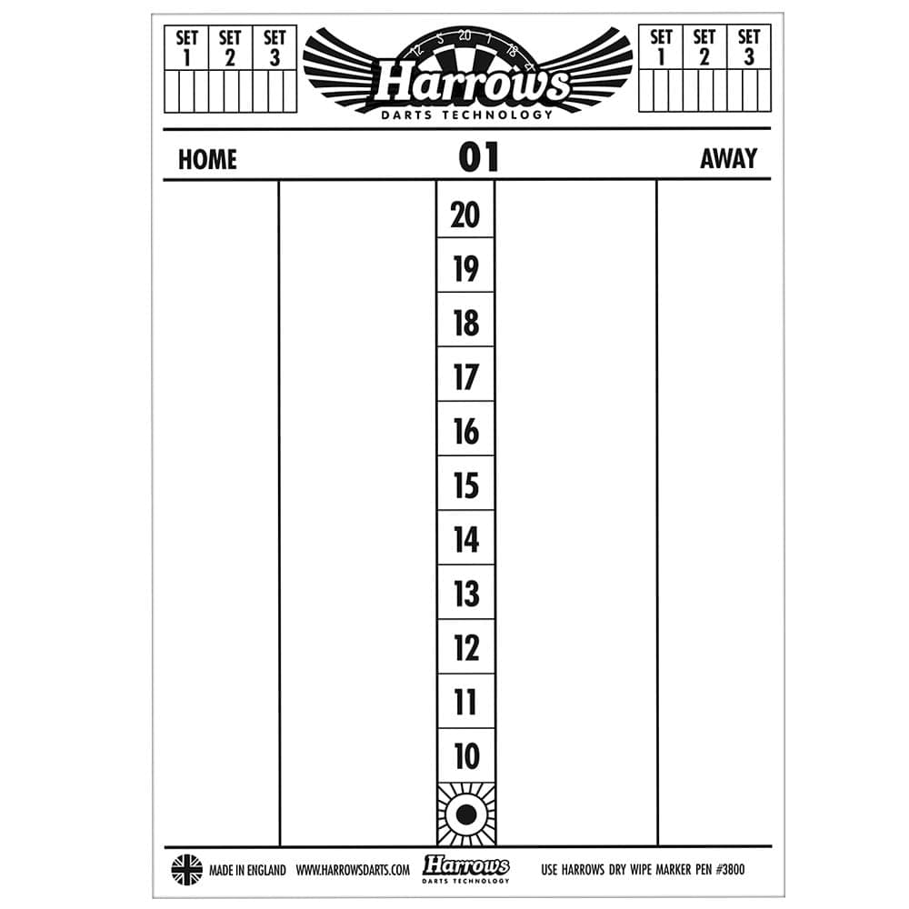Harrows Marker Boards - Drywipe Scoreboard