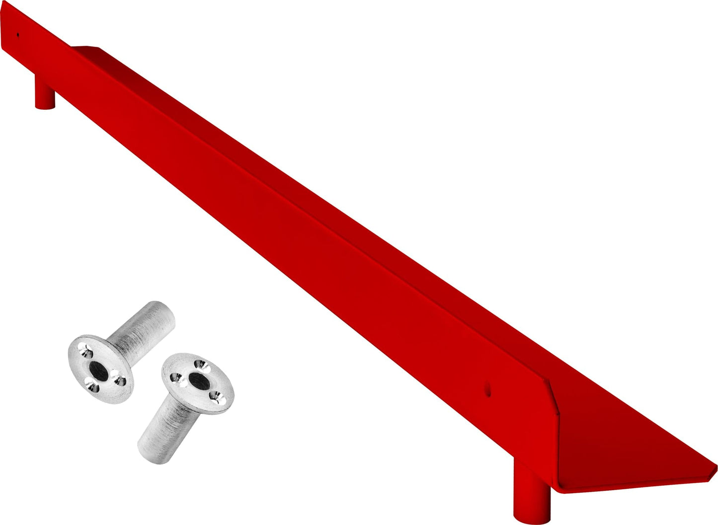 Mission Raised Steel Oche - with Floor Fittings - Retractable (Fast Remove) Red