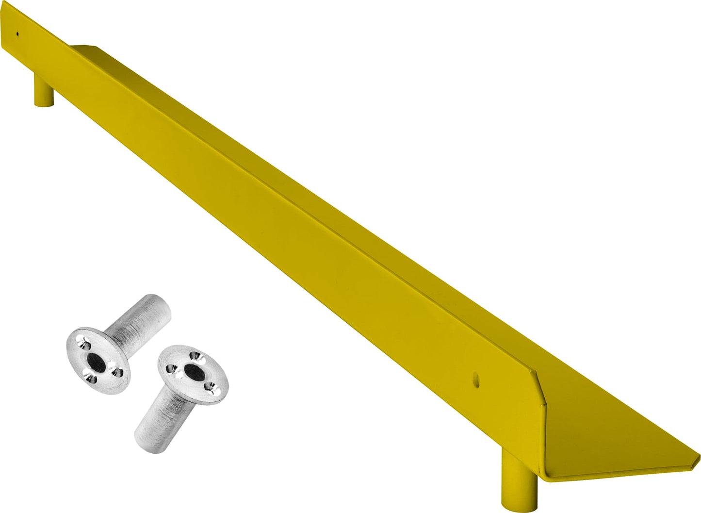 Mission Raised Steel Oche - with Floor Fittings - Retractable (Fast Remove) Yellow