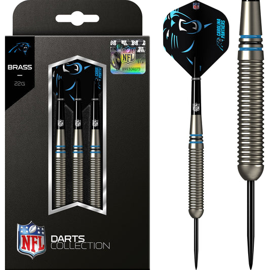 NFL - Steel Tip Brass Darts - Official Licensed - Carolina Panthers - 22g 22g