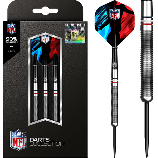 NFL - Steel Tip Tungsten Darts - Official Licensed - NFL Logo - 24g