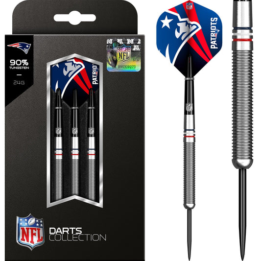 NFL - Steel Tip Tungsten Darts - Official Licensed - New England Patriots - 24g 24g