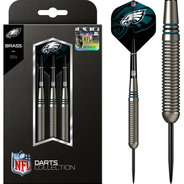 NFL - Steel Tip Brass Darts - Official Licensed - Philadelphia Eagles - 22g