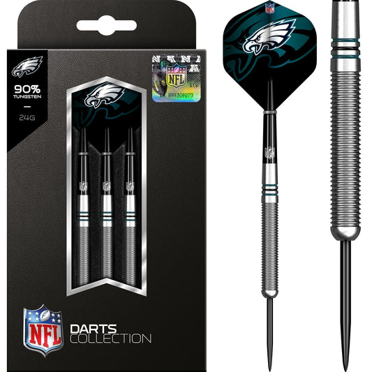 NFL - Steel Tip Tungsten Darts - Official Licensed - Philadelphia Eagles - 24g 24g