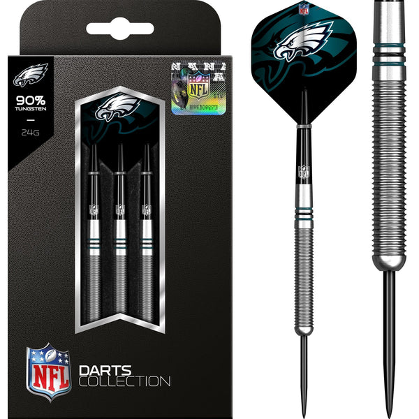 NFL - Steel Tip Tungsten Darts - Official Licensed - Philadelphia Eagles - 24g