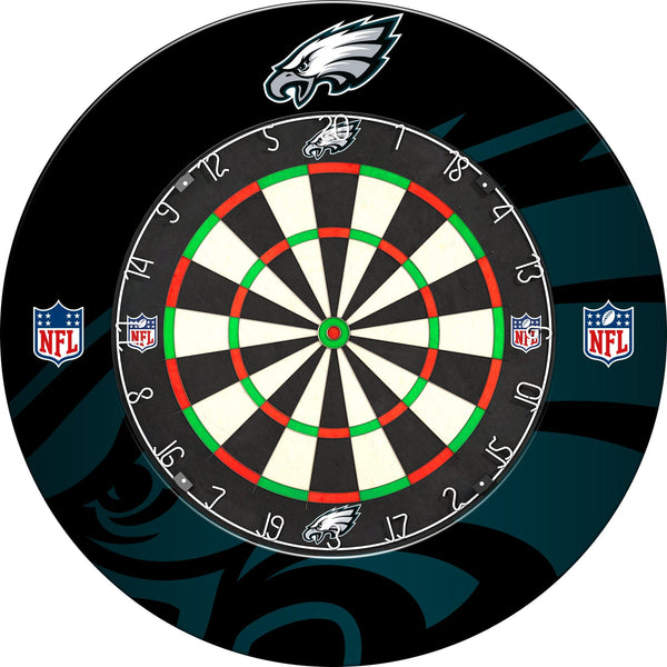 NFL - Printed Dartboard & Printed Surround - Official Licensed - Philadelphia Eagles