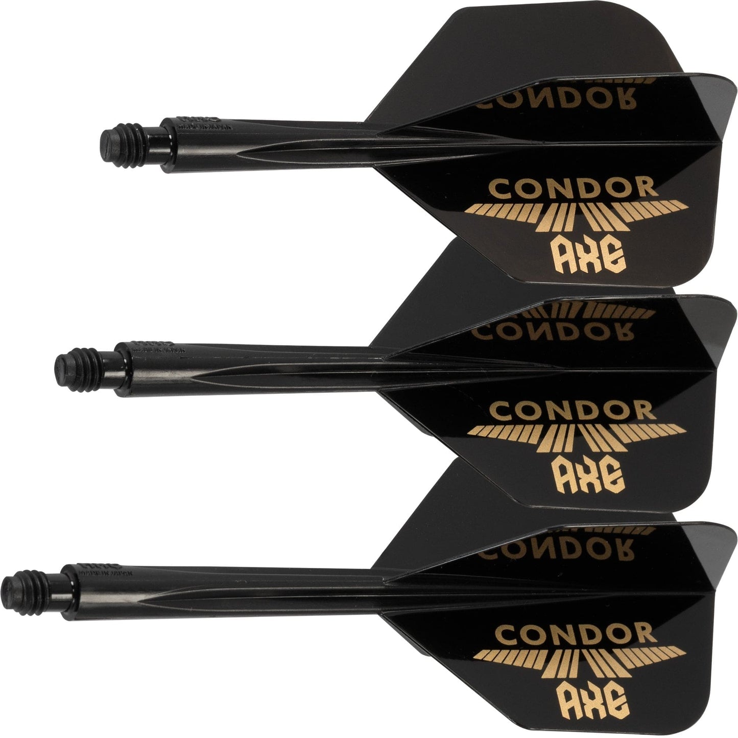 Condor AXE Logo Dart Flights - Small - Black & Gold