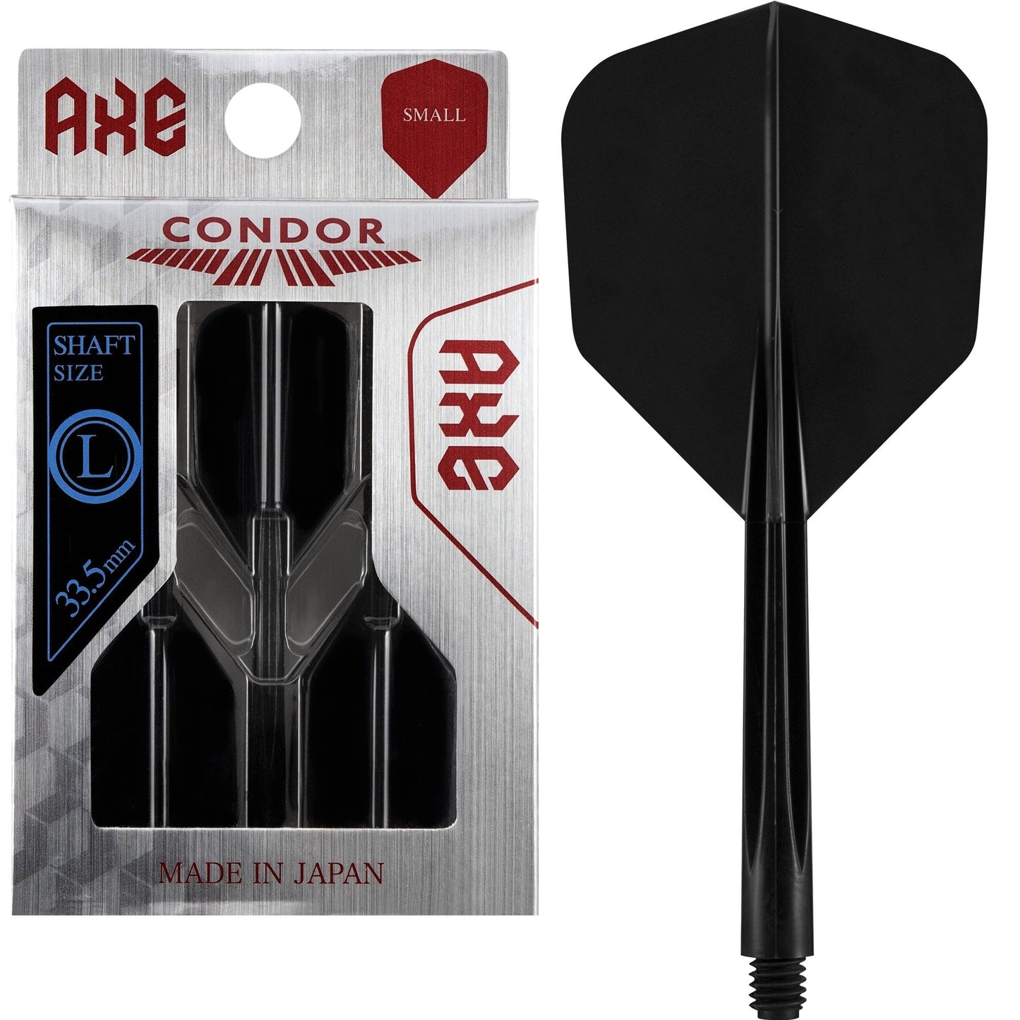 Condor AXE Dart Flights - Small - Black Long