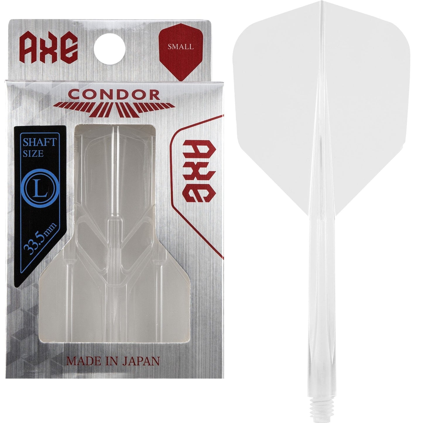 Condor AXE Dart Flights - Small - Clear Long