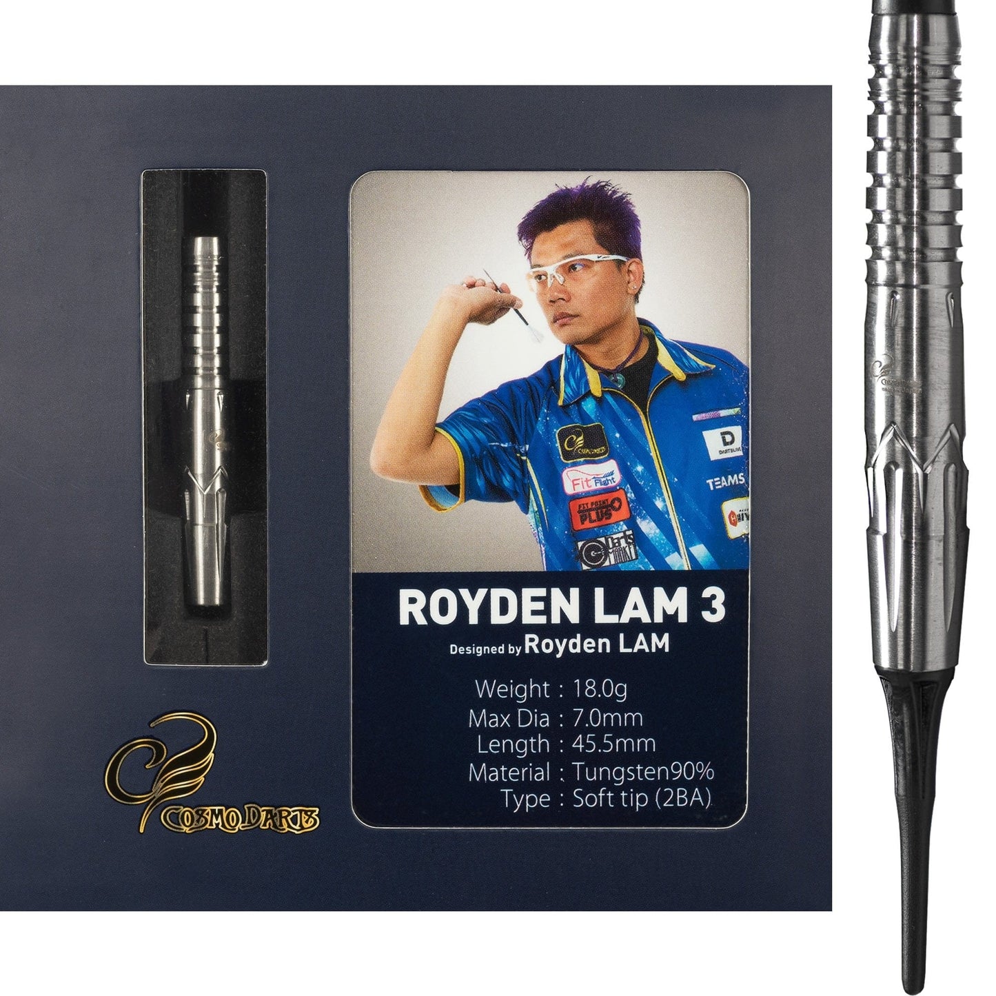 Cosmo Pro Series Darts - Soft Tip - Royden Lam 3 20g