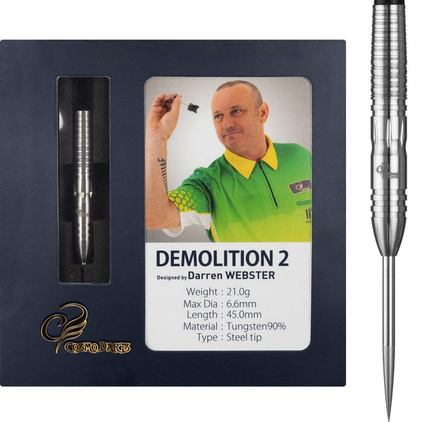 Cosmo Pro Series Darts - Steel Tip - Darren Webster - Demolition 2 - 21g