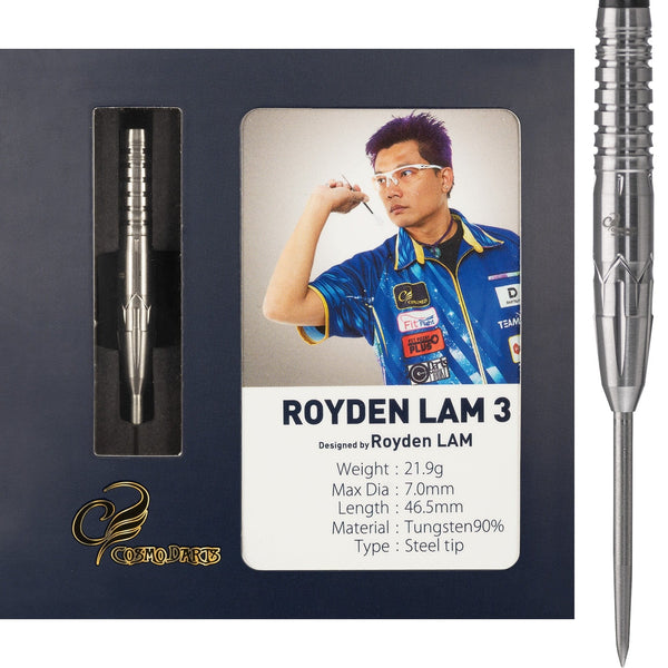 Cosmo Darts - Steel Tip Tungsten - Royden Lam 3 - 22g