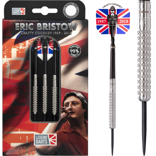Eric Bristow Darts - Steel Tip - Cocked Finger - K1 - Silver - 24g