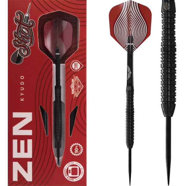 Shot Zen Series - Steel Tip Tungsten Darts - Kyudo - 23g