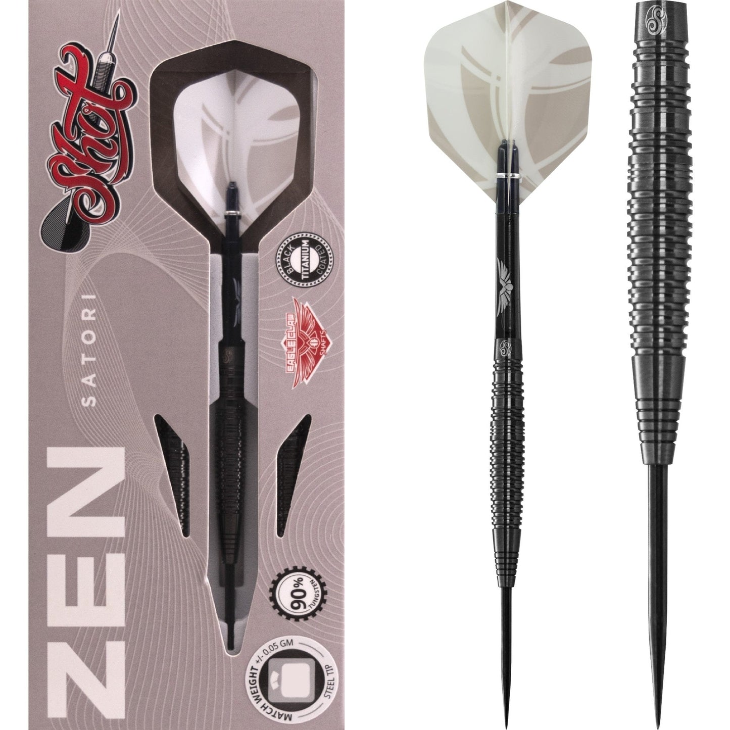 Shot Zen Series - Steel Tip Tungsten Darts - Satori 23g