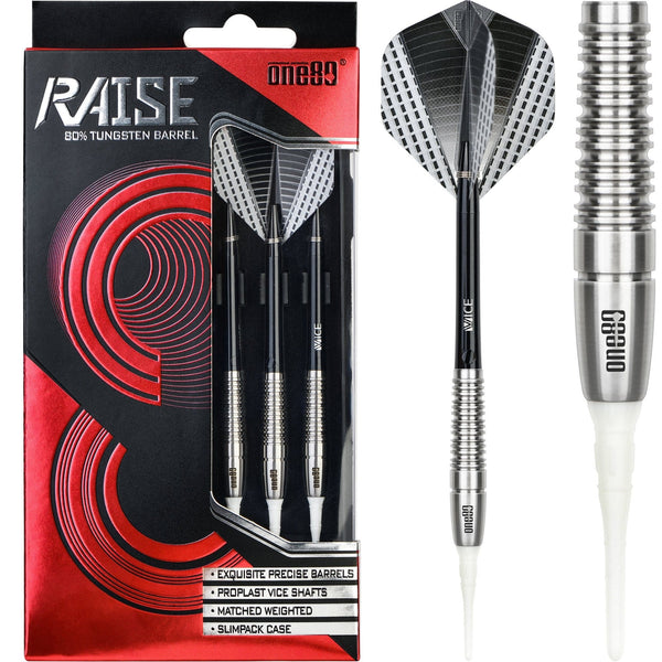 *One80 Raise ST Darts - Soft Tip - Ringed