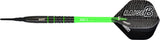 One80 Raise B Darts - Soft Tip - Black - Green Rings 18g