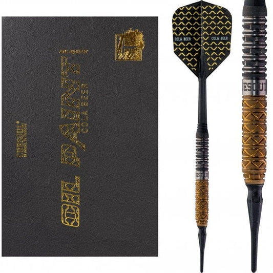 Cuesoul - Soft Tip Tungsten Darts - Cola Beer - Oil Paint Finish 19g