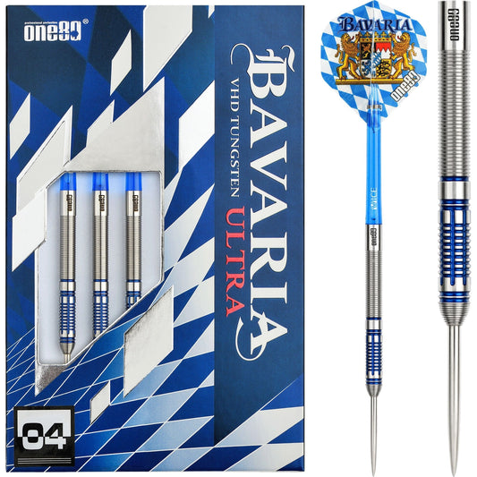One80 Bavaria Ultra Long Darts - Steel Tip - S04 - Blue 21g
