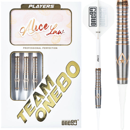 One80 Alice Law Stone Darts - Soft Tip - V2 - Bronze Star 18g