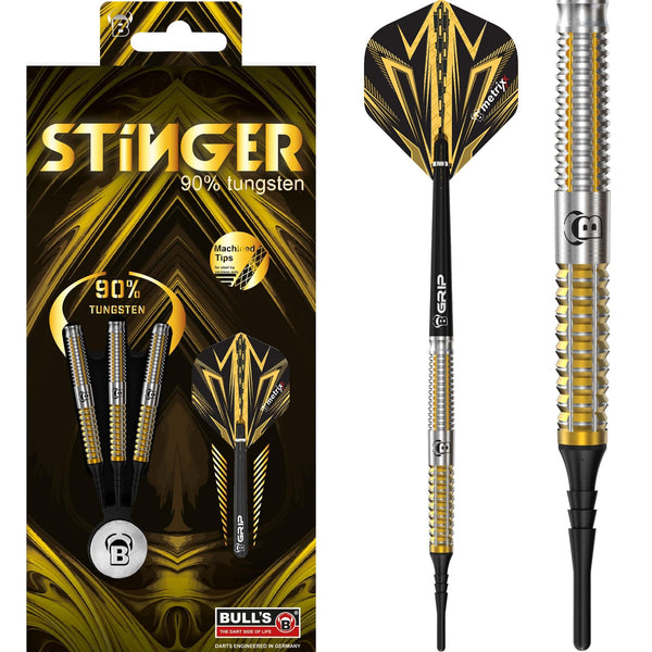 BULL'S Stinger Darts - Soft Tip - Gold Titanium