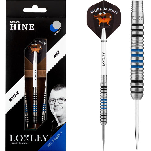 Loxley Steve Hine Darts - Steel Tip - The Muffin Man - 23g 23g