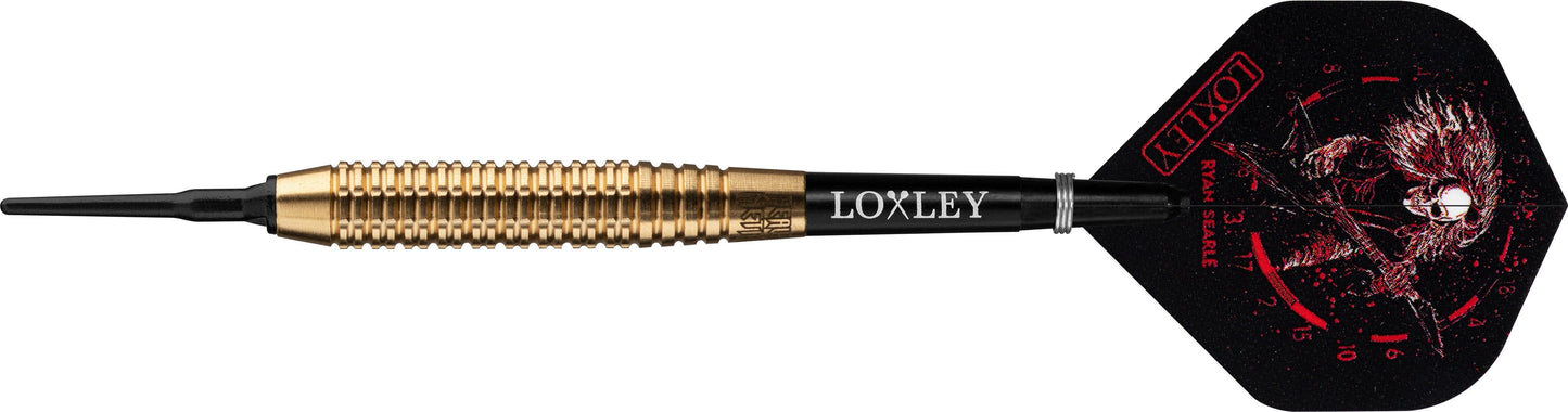 Loxley Ryan Searle Darts - Soft Tip Brass - Milled Ring Cut 14g