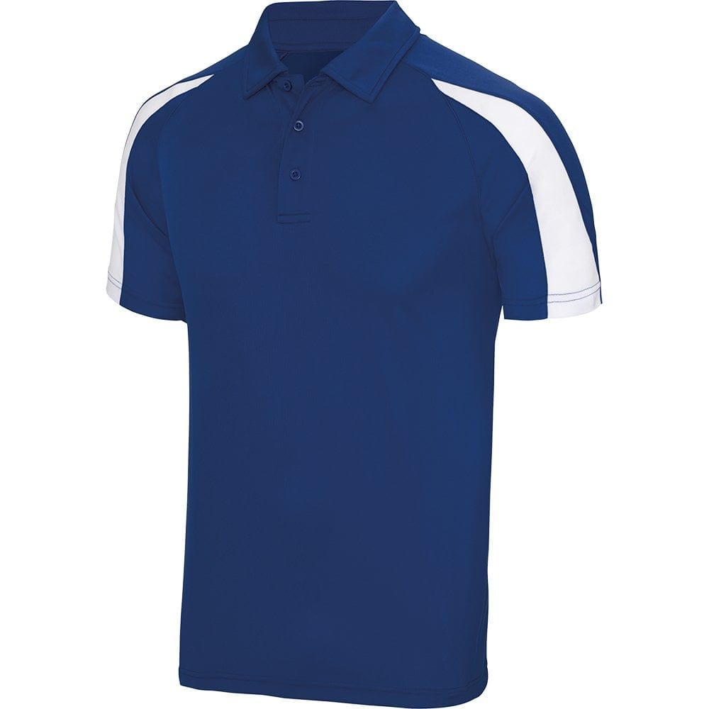 Dart Shirts - Polo Shirt - Just Cool Contrast - Royal with White 2XL